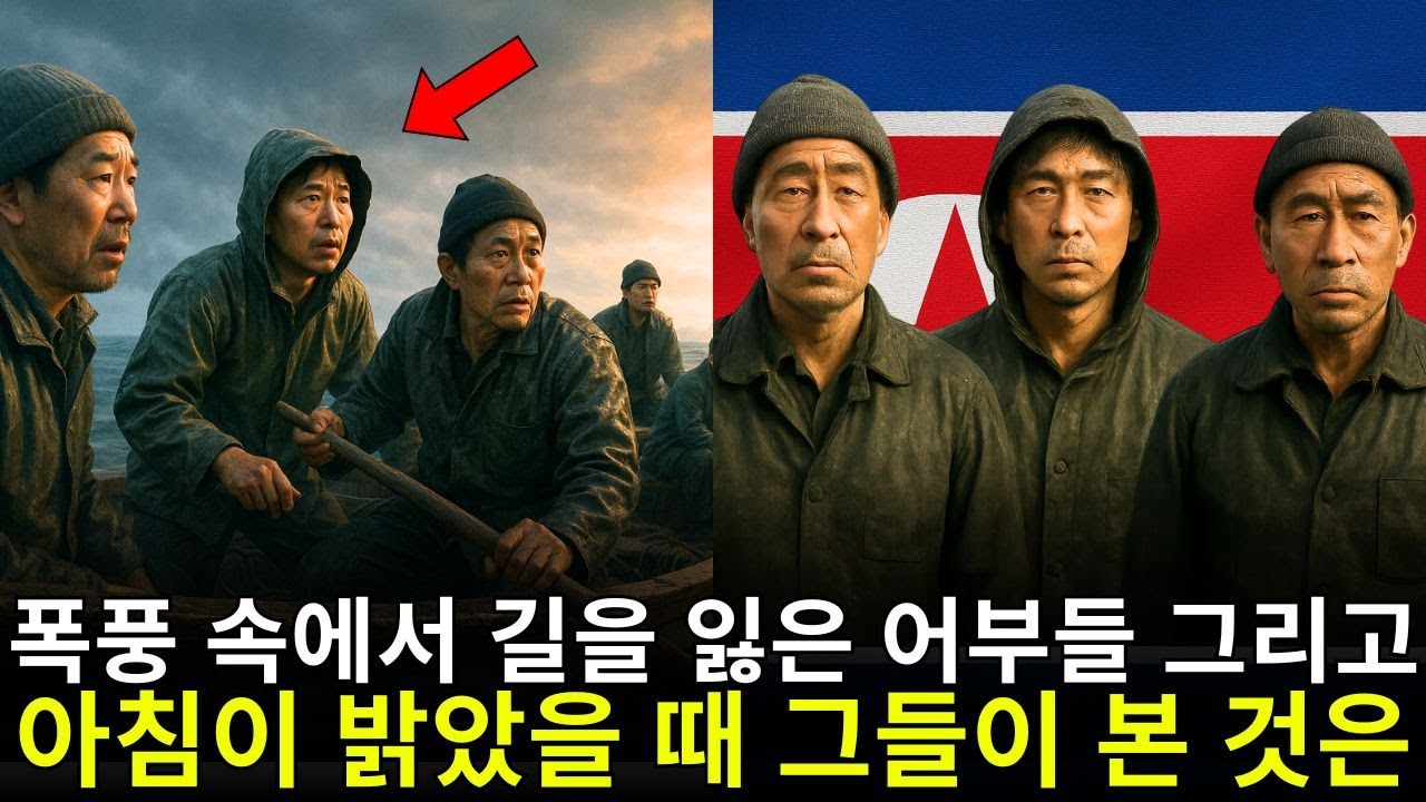폭풍 속에서 길을 잃은 어부들…아침이 밝았을 때 그들이 본 것은 모두를 놀라게 했다 | 탈북감동사연