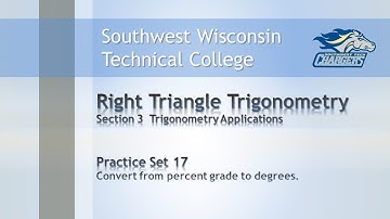 College Math - Trig Chapter PS 17, “Part II: Solve basic applications using right triangle trig”.