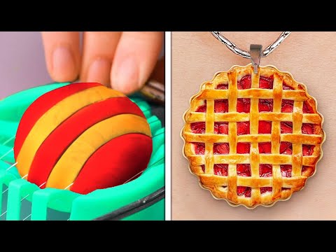 Beautiful Polymer Clay DIY Ideas || Jewelry, School Supplies And Mini Crafts