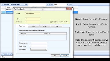 TX3 Configurator - How to add and edit residents (OLD)