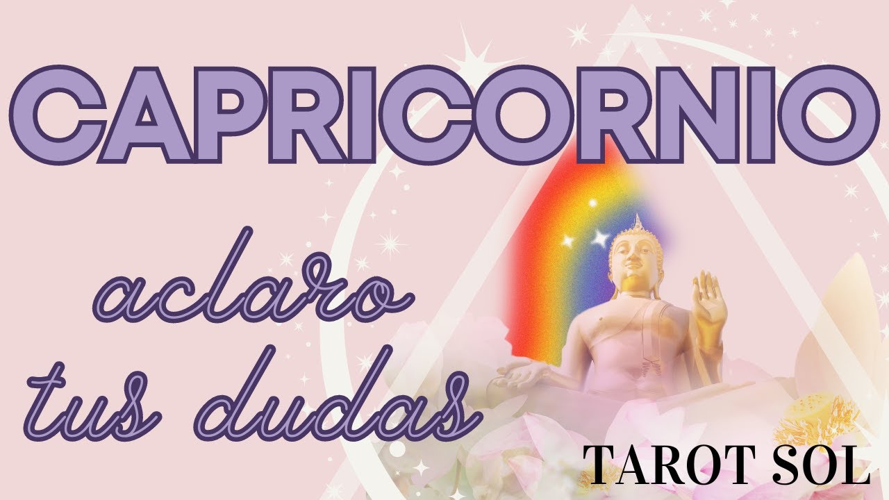 CAPRICORNIO☀️ NO TE IMAGINAS CON QUIEN TE VAS A ENCONTRAR/ UNA NOTICIA ...