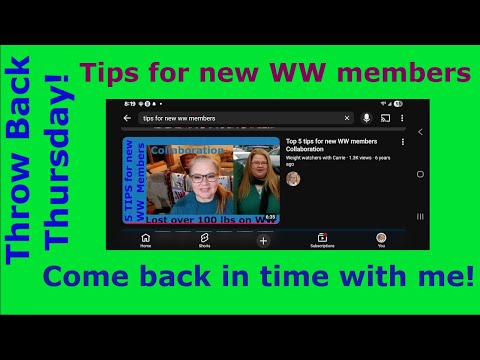 Throw Back Thursday Nov 20 2025 5 Tips For New Ww Members