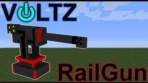 How to use a Railgun in Voltz - Minecraft