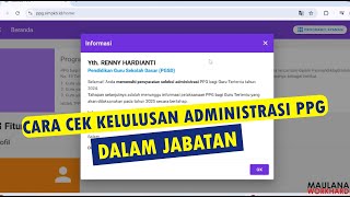 Cara Cek Kelulusan Administrasi PPG Dalam Jabatan | Cek Hasil dengan Mudah!