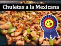 Cómo Hacer Chuletas de Cerdo a la Mexicana en el Disco