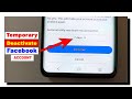 How to Temporarily Deactivate Facebook Account(Facebook Account Temporary Deactivate Kaise Kare)