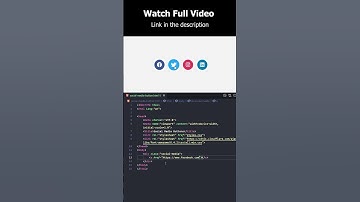 social media icon button animated hover effect html css