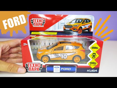 ТЕХНОПАРК "Ford Kuga Спорт" (KUGA-S), 12 см, оранжевый инерционный металлический легковой автомобиль