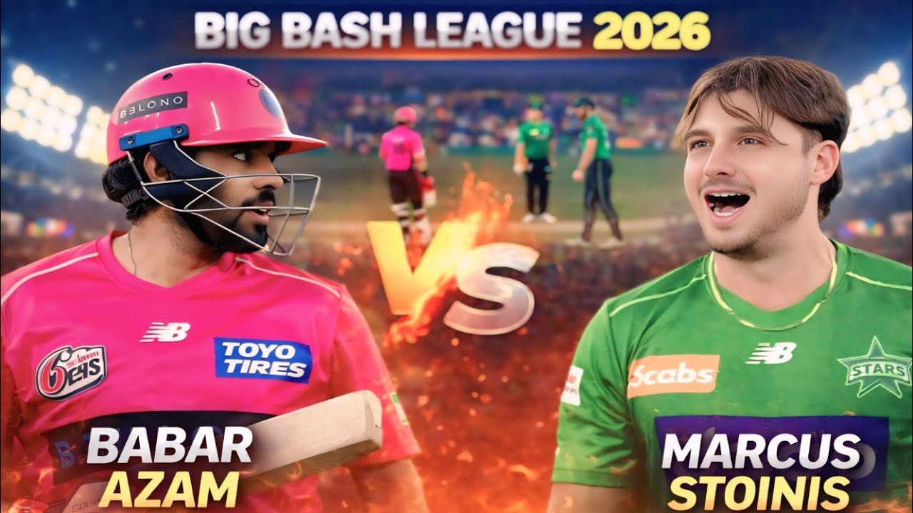 BIG BASH LEAGUE 2026 BIG FIGHT BABAR AZAM VS MARCUS STOINIS IN TAYYAB SOPRTZ 
