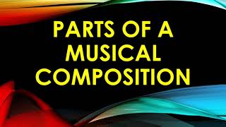 Parts of a Musical Composition