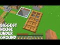 Who LIVES IN THIS BIGGEST HOUSE UNDERGROUND in Minecraft ? SECRET HUGE BASE !