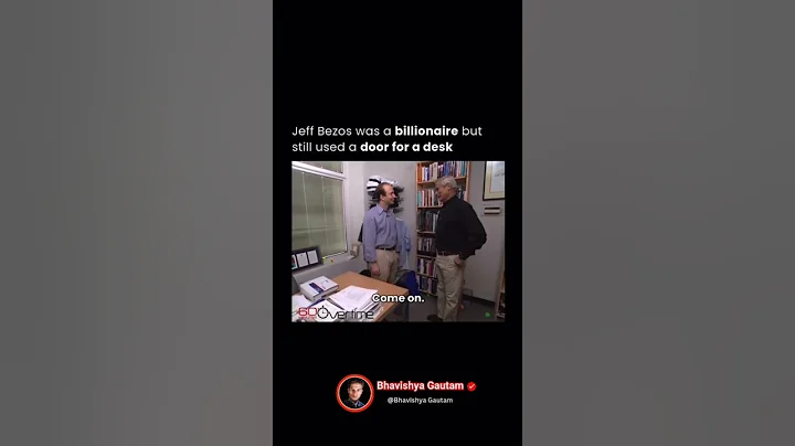 Jeff Bezos Still Used a Door For a Desk (1999) 🤵🤑🔥#jeffbezos #money #usa #interview #podcast #shorts