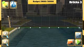 Bridge Constructor - Bridge 3 - The Ridge - Walkthrough