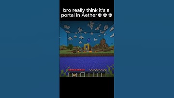 Aether mod in Minecraft free edition #memes #minecraft