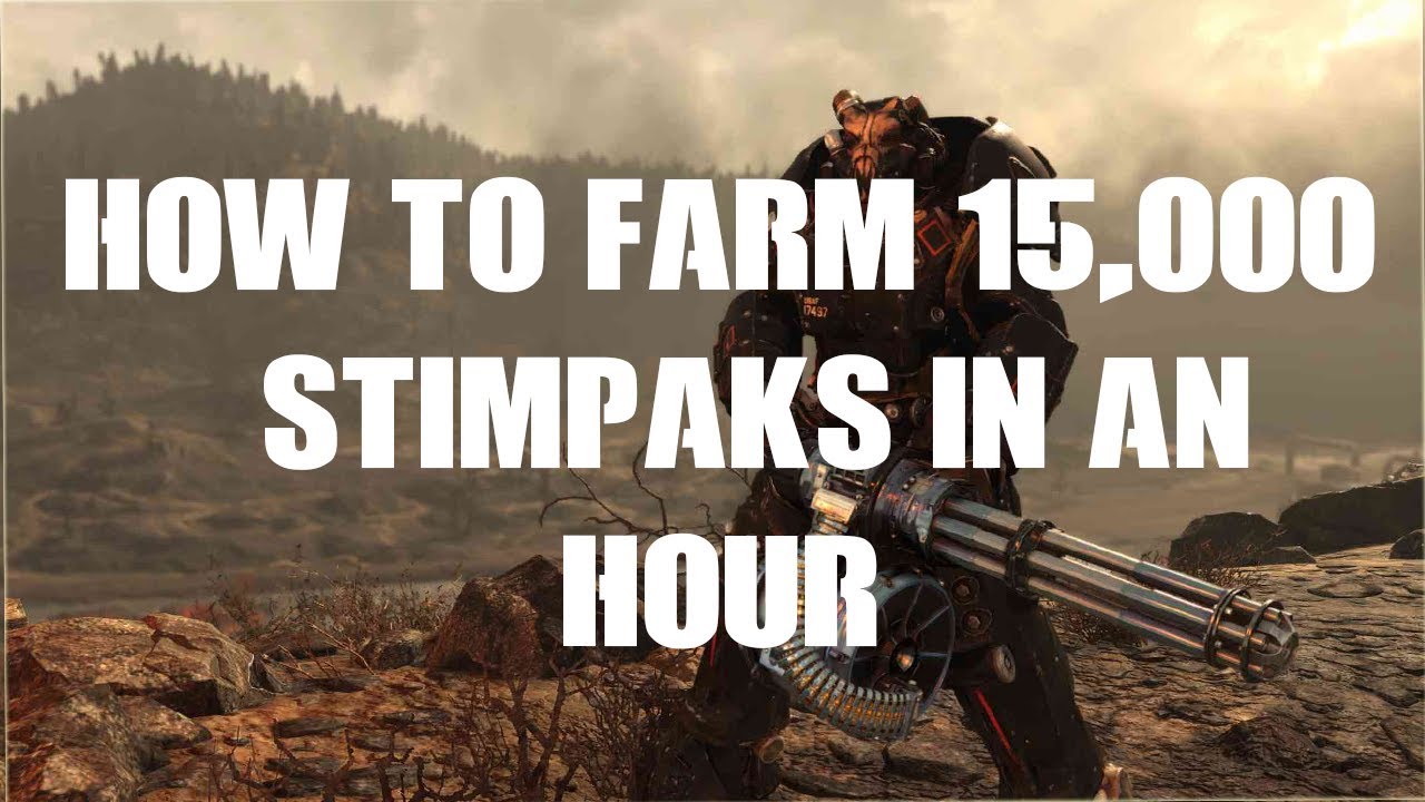 NEW (fallout 76) How to farm hundreds of stimpaks - YouTube