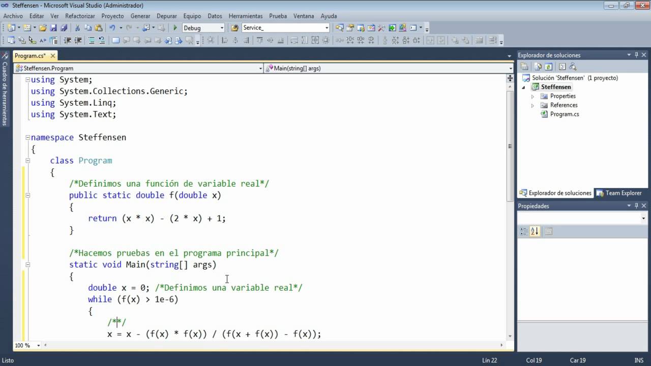 Método de Steffensen en C# - YouTube