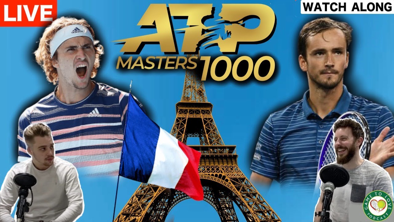 ATP Paris Masters 2020 Final Zverev vs Medvedev GTL Tennis Podcast LIVE Watchalong