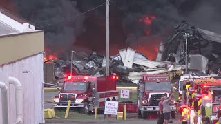 Temporary Flight Restriction issued amid air quality testing for warehouse fire