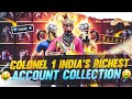 INDIA&#39;S RICHEST ACCOUNT COLLECTION | COLONEL 1 | #ffngc #freefireindia #garenafreefire