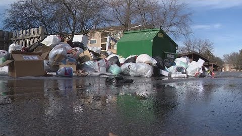 Tenants concerned as trash piles up at apartment complex