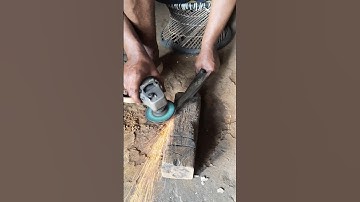 BLACKSMITH #MAKING #SHARP #BUTCHER #KNIFE |  #Shorts #firesmith06 #metalwork #blacksmithing #wood