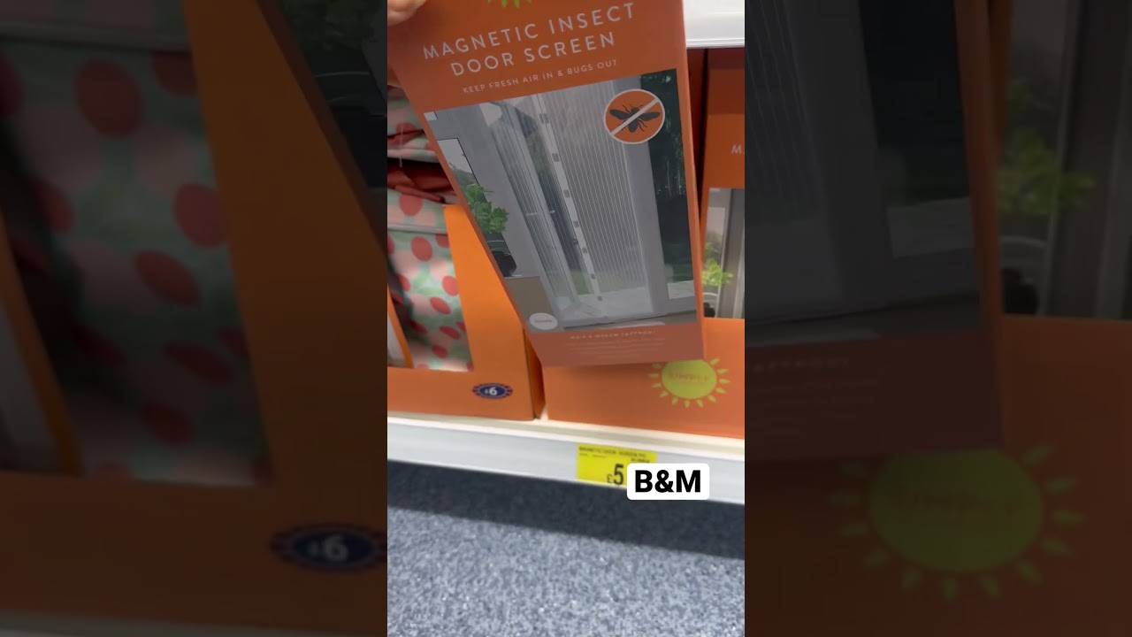 Magnetic insect door screen