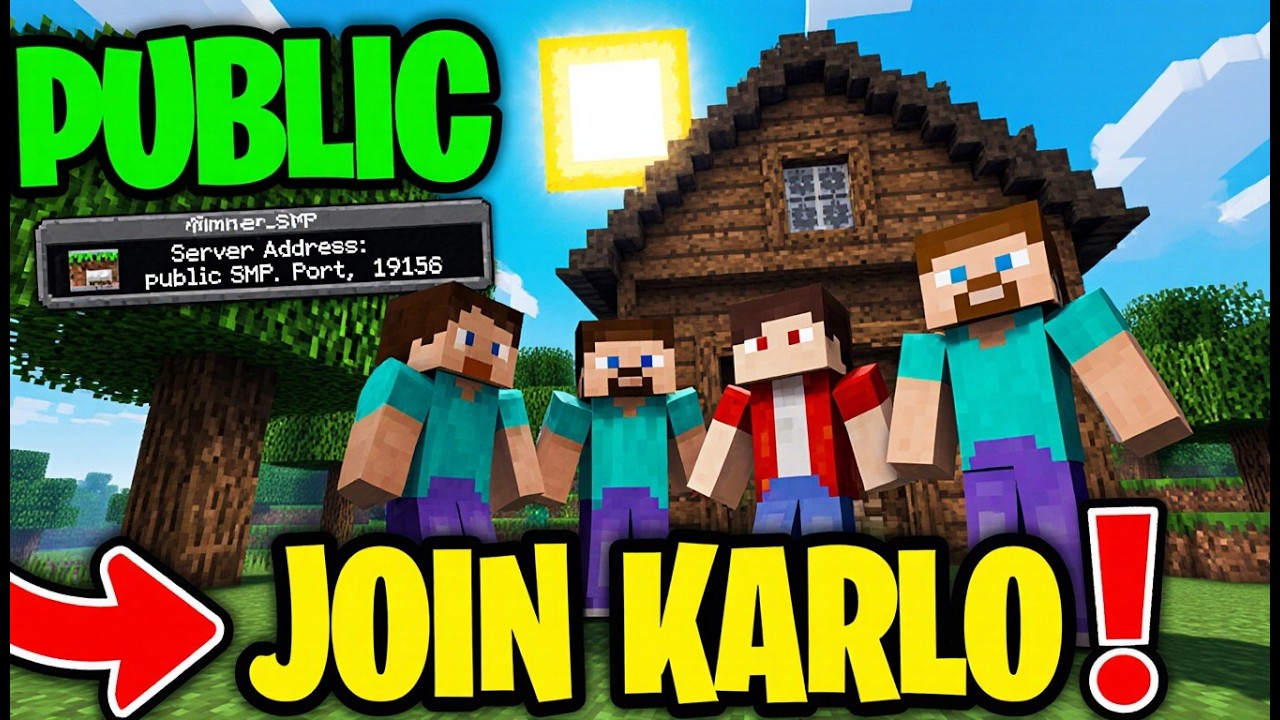 Best Free Survival SMP Server 2026 ๐ฅ | Minecraft Java + Bedrock | 24/7 ...