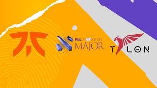 [4K] Fnatic vs Talon Esports - Game 1 - Group Stage - PGL Major Arlington 2022