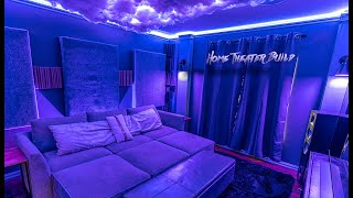 DIY Small Bedroom Home Theater  Cloud ceiling, Acoustic treatments and Atmos Surround Sound 5.2.4.