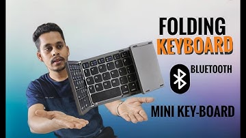 Foldable bluetooth keyboard with touchpad unboxing,folding mini compact keyboard review. #foldable