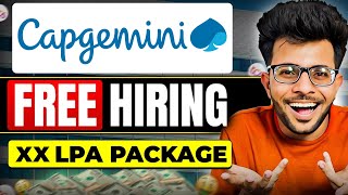 Capgemini Biggest Free Hiring  [ Eligibility | Paper Pattern | Package | Syllabus ] ✅