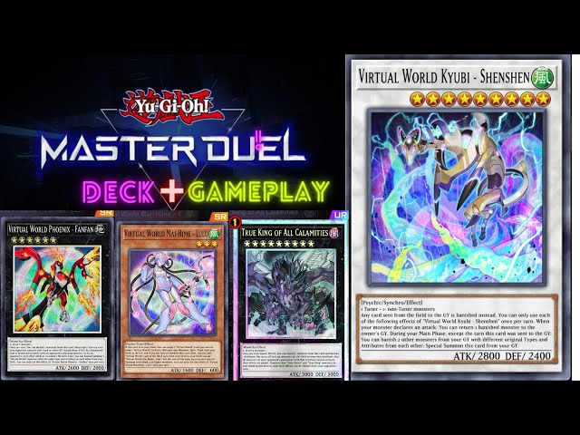 Tier 0 MASTER DUEL Virtual World DECK PROFILE + GAMEPLAY GUIDE! - YouTube
