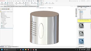 Extrude on Curve surface in Solidworks . Special Thanks to @KozmozDesignx  for supporting
