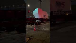 OMG massive load heavy haul double lane trailer how much do you think it weighs?