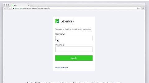 Lexmark Print Management—Using the cloud web portal