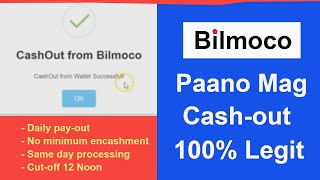 BILMOCO Tutorial How to cash out rewards