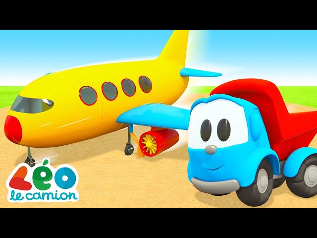 Construction d'un grand avion - Dessin animé éducatif pour enfants