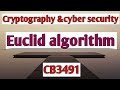 Euclid's Algorithm in Cryptography and Cyber Security - Tamil