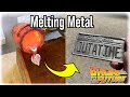 Casting A Solid Aluminum License Plate From Scrap - Back To The Future Replica Prop