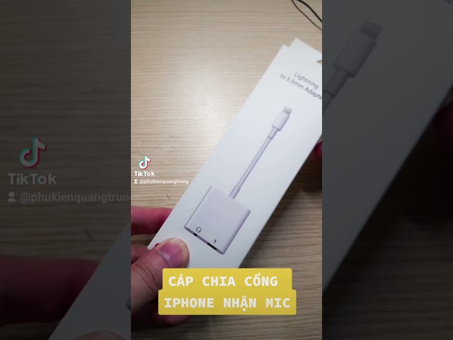 Cáp chuyển iphone vừa sạc và lại vừa nghe rẻ nhất hệ mặt trời