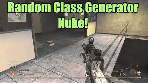 Awful Class Nuke! MW2 Random Class Generator