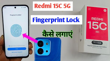 redmi 15c 5g me fingerprint lock kaise lagaye /redmi 15c fingerprint setting /redmi 15c fingerprint