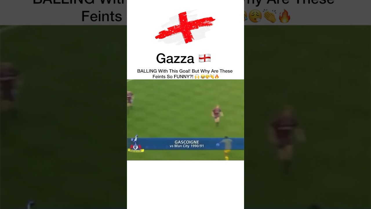 A Great Gazza Goal With Some Hilarious Feints! 😂🔥 