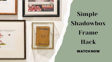 Unique Glass Shadowbox Frame Hack For Books (or art!)