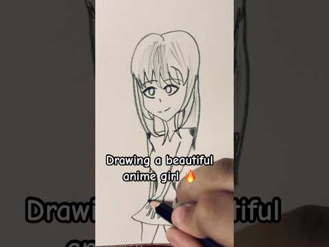 How To Draw A Beautiful Anime Girl Shorts Art Animegirl Beautifulgirl Animegirldrawing