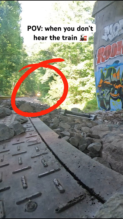 POV: when you don’t hear the train 🚂 #graffiti #train