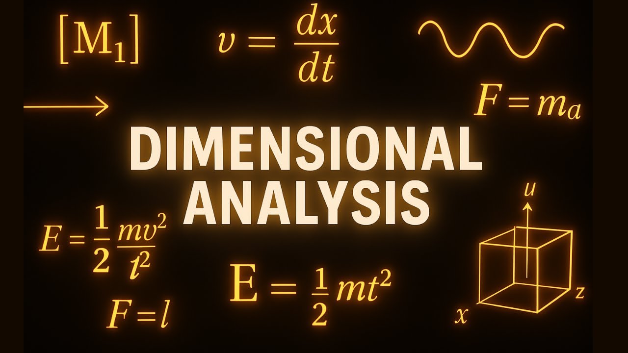 Dimensional Analysis Class 11 | Applications of Dimensional Analysis