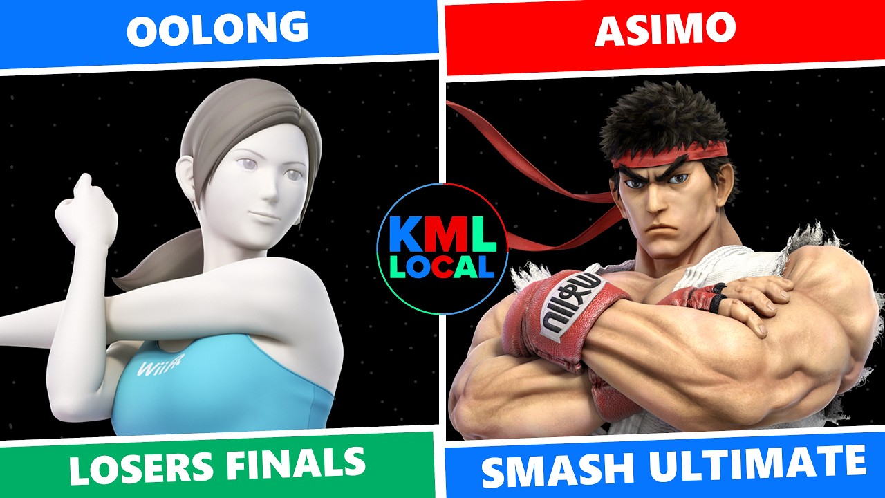 KMLocal #47: Losers Finals - Oolong (Wii Fit Trainer) Vs. Asimo (Ken, Ryu) SSBU