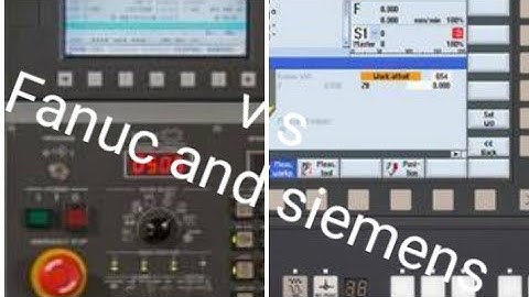 Siemens and Fanuc comparison video full detail CNC machine