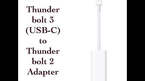 Thunderbolt 3 (USB-C) to Thunderbolt 2 Adapter Unboxing